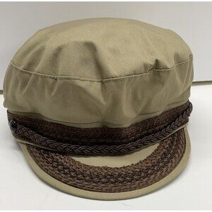 Vintage United Hatters Cap & Millinery Beige Cap Hat Men's Size Small. USA